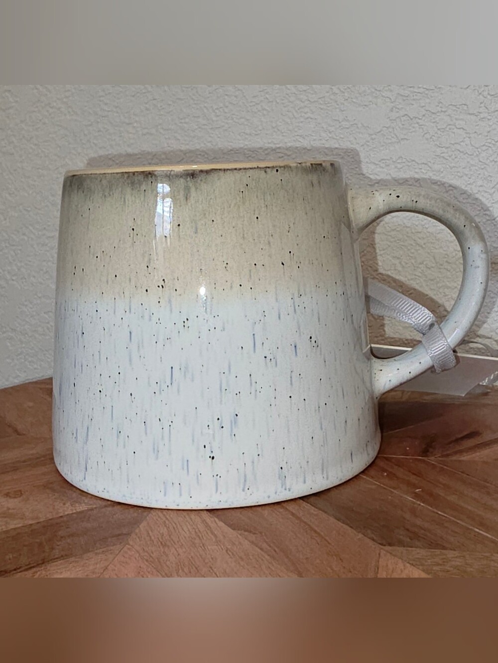 Dwell Studio Speckled Cream-to-White Gradient Ceramic Mug